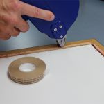 ATG tape being applied with a tape gun - clean and easy ATG tape being applied with a tape gun - clean and easy