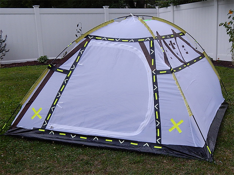 I found some Pro Gaff® Spike Pads I had in fluorescent yellow and my Pro Glow Gaff® chevron shaped pre-cut pieces on sheets and Pro Gaff® Fluorescent Dots, which I must say really completed this look. I found some Pro Gaff® Spike Pads I had in fluorescent yellow and my Pro Glow Gaff® chevron shaped pre-cut pieces on sheets and Pro Gaff® Fluorescent Dots, which I must say really completed this look.
