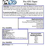 Pro ATG Tapes and Dispensers Spec Sheet Pro ATG Tapes and Dispensers Spec Sheet